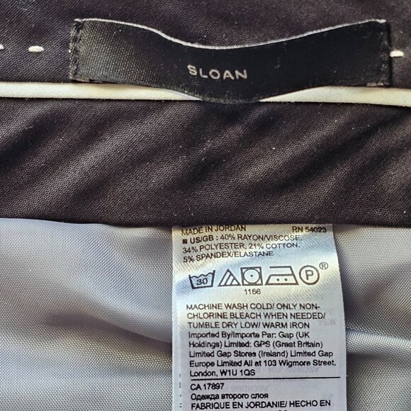 Banana Republic Sloan Pants Womens 8 Gray Ankle Button Hem Stretch Career Formal - Picture 7 of 10